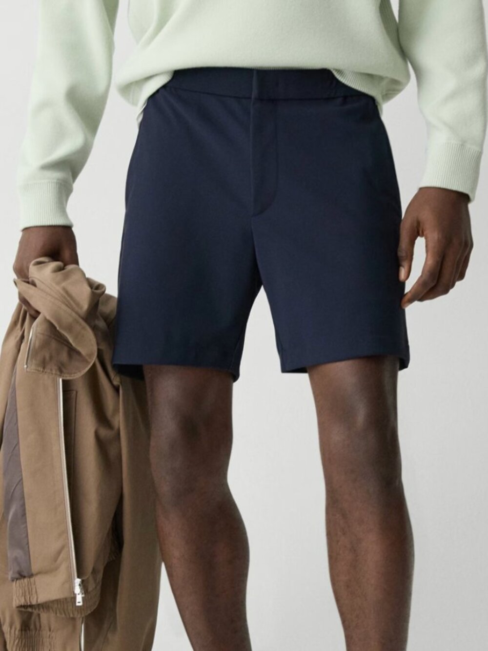 Theory Curtis Precision Ponte Shorts Size S Baltic